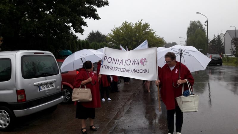 26.08.2018 r. Marsz różowej wstążki w Poniatowej